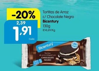 Minipreço Tortinhas de arroz bicentury promoção