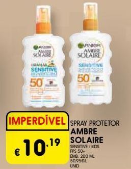 Protetor solar ambre solaire