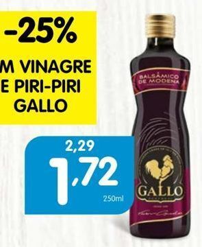 Minipreço Vinagre balsâmico gallo promoção