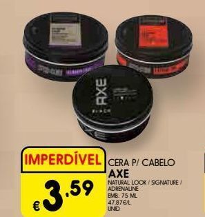 Cera fixadora axe