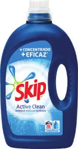 Neomáquina Detergente skip liquido active clean 55 doses promoção