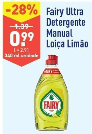 ALDI Detergente lavalouça fairy promoção