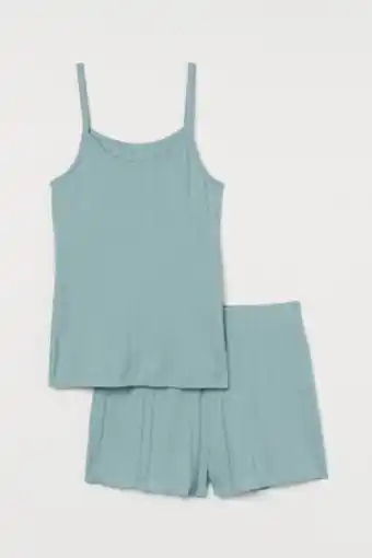 Pijama em jersey pointelle