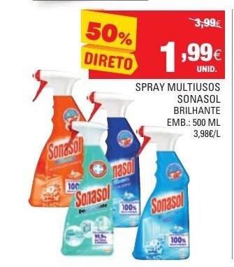 Continente Spray Multiusos Sonasol 500ml promoção
