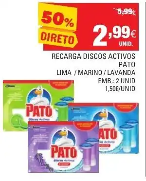 Continente Recarga Discos Activos Pato 2 Unid promoção