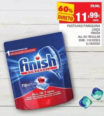 Continente Pastilhas P/Máquina Loiç Finish 110 Doses promoção