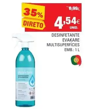Continente Desinfetante Evakare 1L promoção