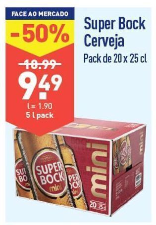 ALDI Cerveja super bock promoção
