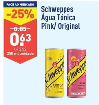 ALDI Água tônica schweppes promoção