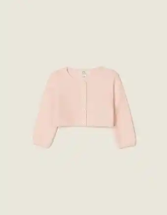 Casaco bolero para recém-nascida, rosa