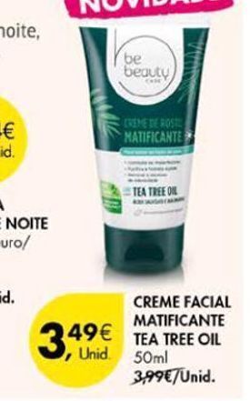 Pingo Doce Creme facial be beauty promoção