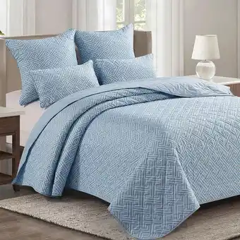 Tramas+ Colcha bouti abel azul indigo 180x270 promoção