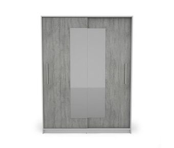 Conforama Roupeiro 2 portas deslizantes com espelho 150 x 195,5cm eleganza promoção