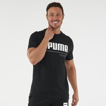 Decathlon T-shirt de ginástica e pilates 100% algodão homem preto promoção