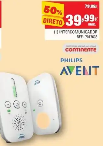 Continente (1) Intercomunicador Philips promoção