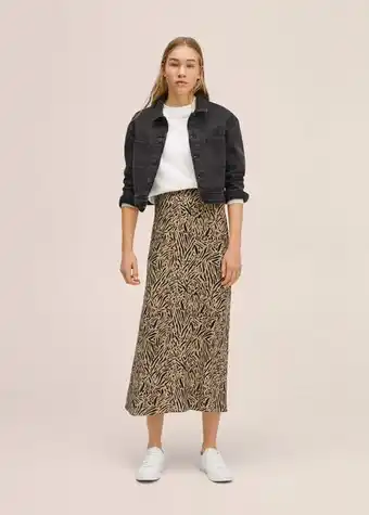 Mango Saia fluida estampada promoção