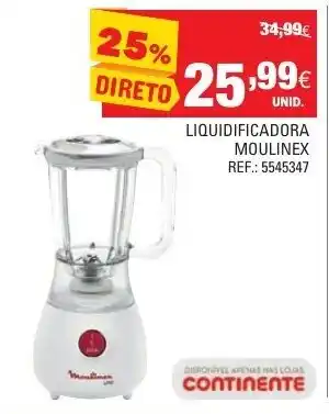 Continente Liquidificadora Moulinex promoção