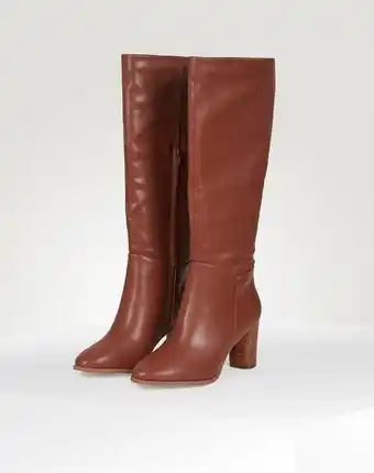 Naf Naf Botas altas efecto piel color marrón promoção