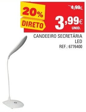 Continente Candeeiro Secretária LED promoção