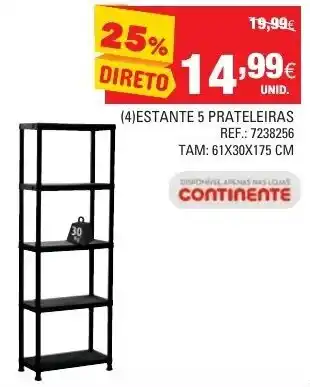 (4) Estante 5 Prateleiras 61x30x175cm