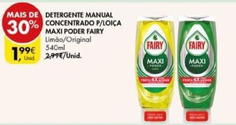 Pingo Doce Detergente lavalouça fairy promoção
