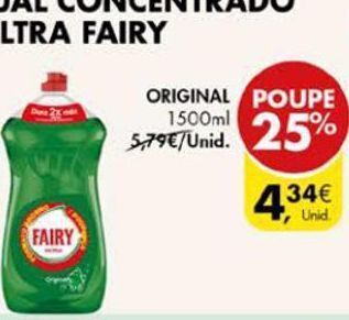 Pingo Doce Detergente lavalouça fairy promoção