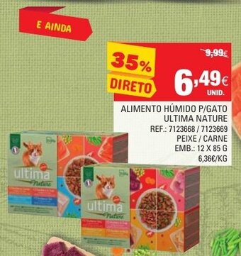 Alimento Húmido P/Gato Ultima Nature 12x85g