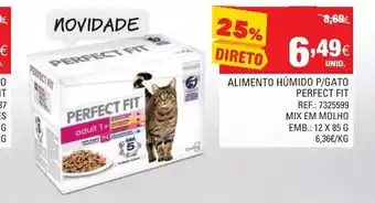 Continente Alimento Húmido P/Gato Perfect Fit 12x85kg promoção