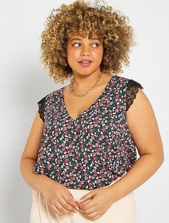 Kiabi Blusa com decote em bico promoção