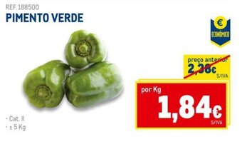 Makro Pimento Verde promoção