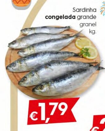 Bolama Sardinha Congelada grande granel 1kg promoção