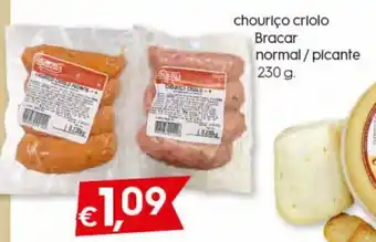 Bolama Chourico Criolo bracar normal/ picante 230g promoção