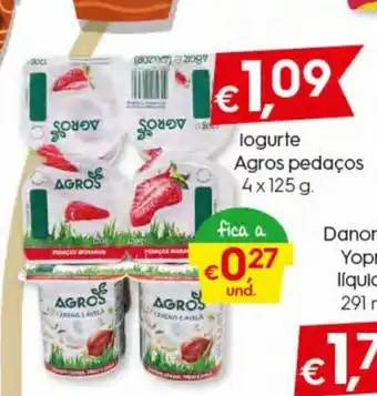 Bolama Iogurte Agros pedacos 4 x 125g promoção