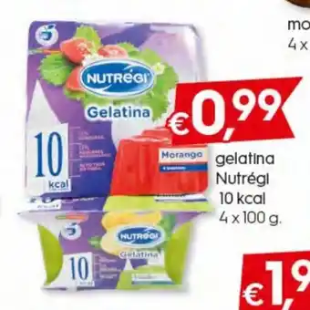 Bolama Gelatina Nutregi 10 Kcal 4 x 100g promoção
