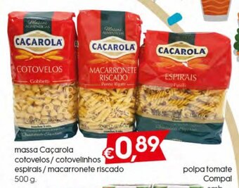 Bolama Massa Cacarola promoção