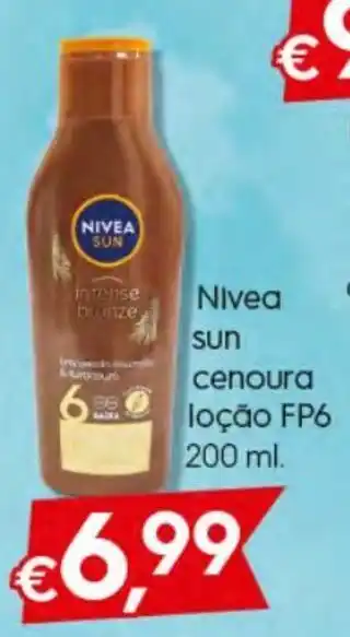 Bolama Nivea Sun Cenoura Locao FP6 200ml promoção