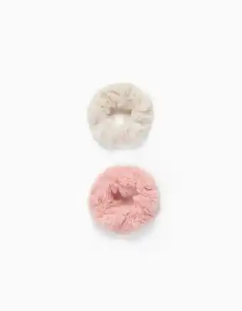 Zippy 2 elásticos scrunchie para bebé e menina, branco/rosa promoção