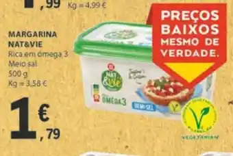 E.Leclerc Margarina Nat&Vie 500g promoção