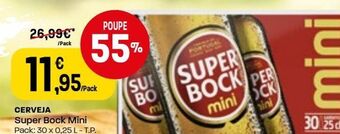 Intermarché Cerveja super bock promoção