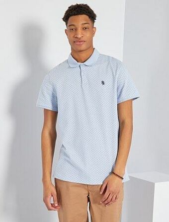 Kiabi Polo em piqué de algodão com bordado promoção