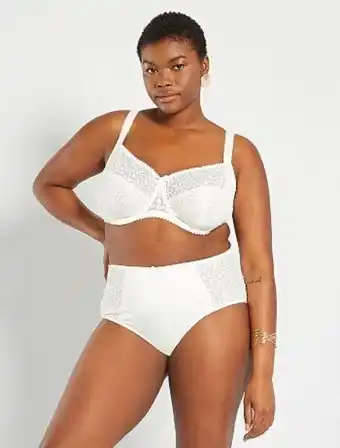 Kiabi Cuecas para mulher em renda e microfibra promoção