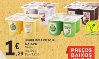 E.Leclerc Sobremesa de Soja Nat&Vie promoção