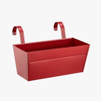 Vaso floreira para pendurar garden vermelho 7l