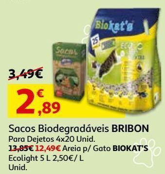 Auchan Areia p/ gato biokat's promoção