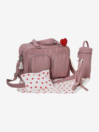 Vertbaudet Saco muda-fraldas com vários bolsos, em algodão aos favos,... promoção