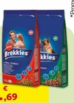 Auchan Ração cão brekkies promoção