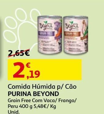 Auchan Comida húmida cão beyond promoção