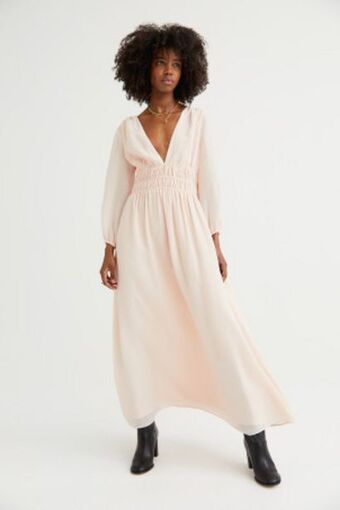 H&M Vestido com decote em v promoção