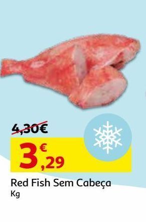 Auchan Red/fish medio congelado:s/cabeça kg promoção