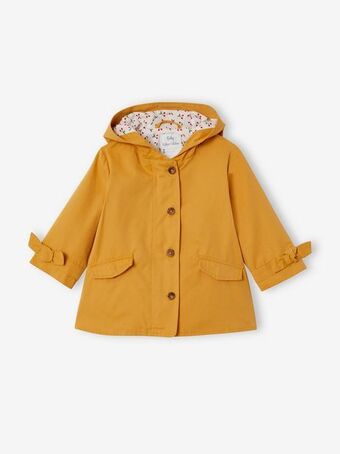 Vertbaudet Parka leve para bebé - bege medio liso com motivo promoção